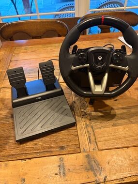 Xbox Black Racing Wheel and Pedals Controller